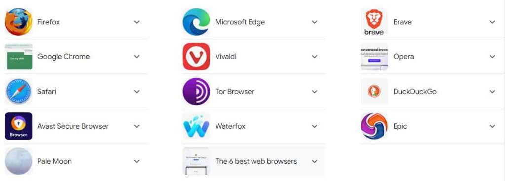 Top 10 Best Popular Internet browser in the world in 2024